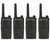 4 Pack of Motorola Professional RMU2040 Business Two-Way Radio with 2 Watts/4 Channels Military Spec 20 Floor Range