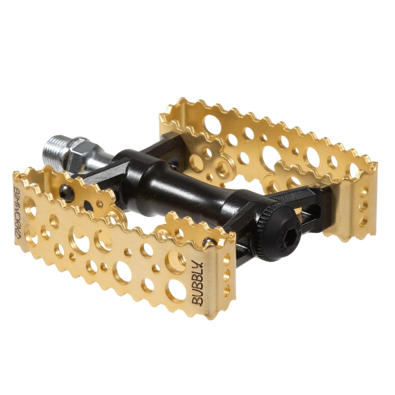 SimWorks MKS Tiny Bubbly Pedal Gold 新品 SimWorks Tiny Bubbly Pedal - Gold 2024 Limited – Cyclepath PDX