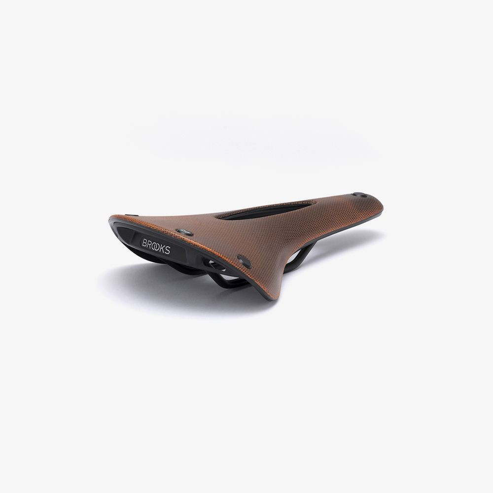 パーツ BROOKS cambium C17 all weather (brown) Brooks C17 All-Weather Carved Cambium And Bar Tape Combo - Colour