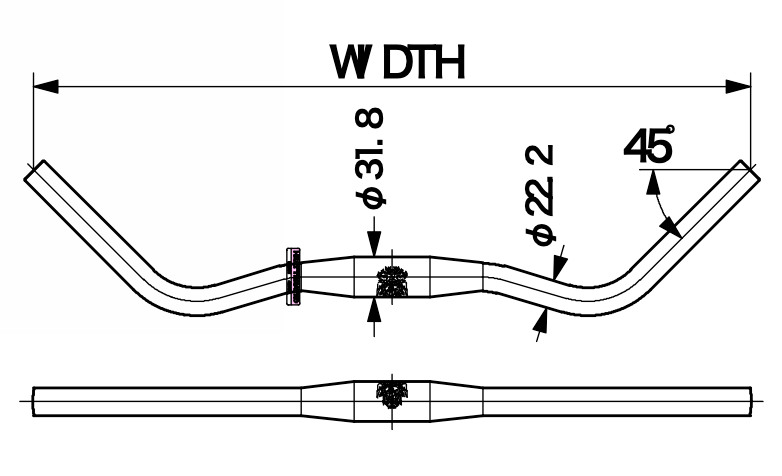 Nitto B2522AA-SSB Jitensha Bar - Freshtripe