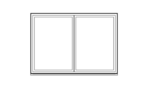 6040 XO - Demxx Horizontal Slider Window