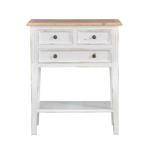 Eton 3 Drawer Side Table