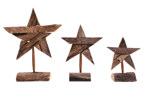 Wooden Star - Standing