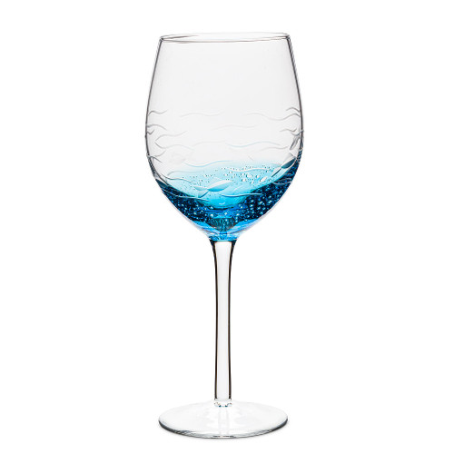 Fish Cut Wine Glass