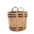 Coastal Stripe Basket, Black