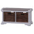 Homestead 2 Seater Bench W/ Rattan Baskets