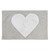 Heart Bath Mat - White & Grey