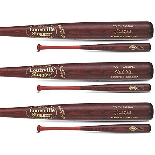Louisville Slugger Youth Wood Baseball Bat (6 Pack) MLB125YWC (31 inch)