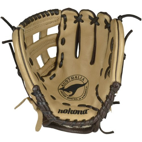 Nokona Buckaroo (Sandstone/Chocolate Kangaroo) Baseball Glove H  11.
