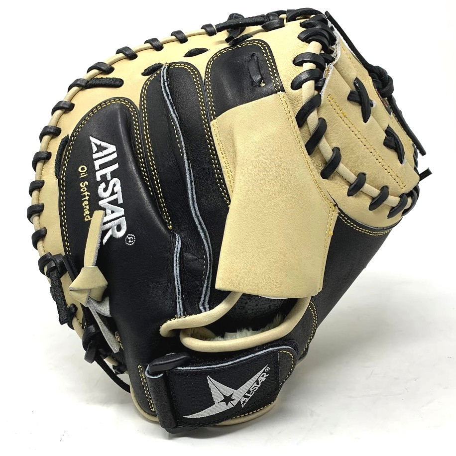 AllStar CM3100SBT Catchers Mitt Black/Tan inch (Right Handed
