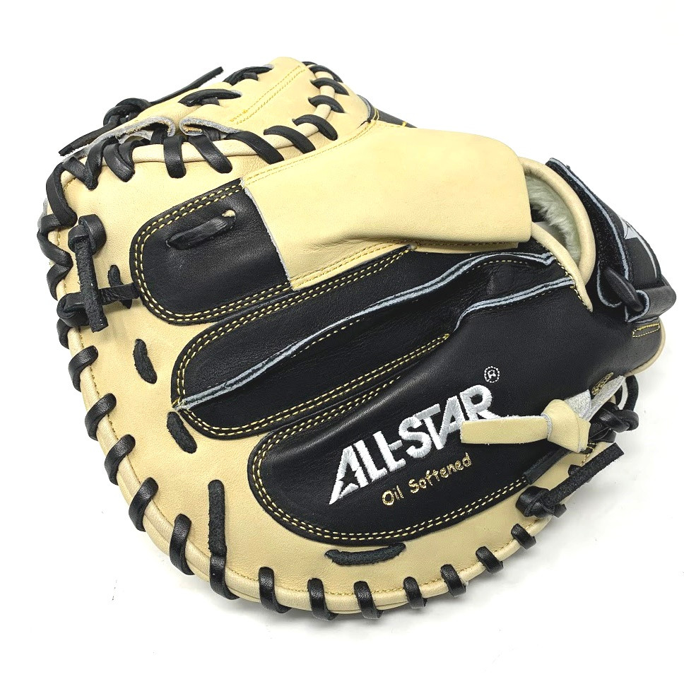 AllStar CM3100SBT Catchers Mitt Black/Tan 33.5 inch (Right Handed