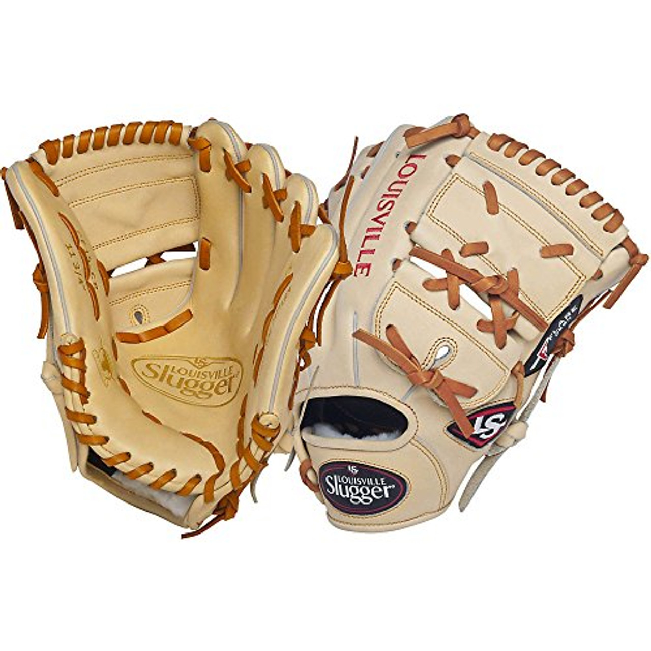 Louisville Slugger Pro Flare Cream 11.75 2-piece Web Baseball