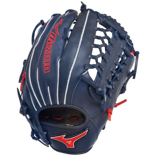 Mizuno MVP Prime SE GMVP1277PSE2 Outfield Baseball Glove (Navy/Red
