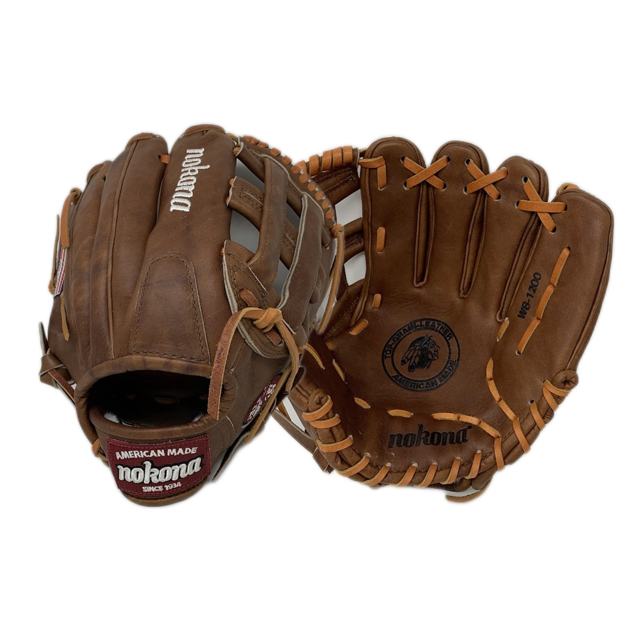 Nokona WB-1200H Walnut Baseball Glove 12 inch (Right Hand Throw)