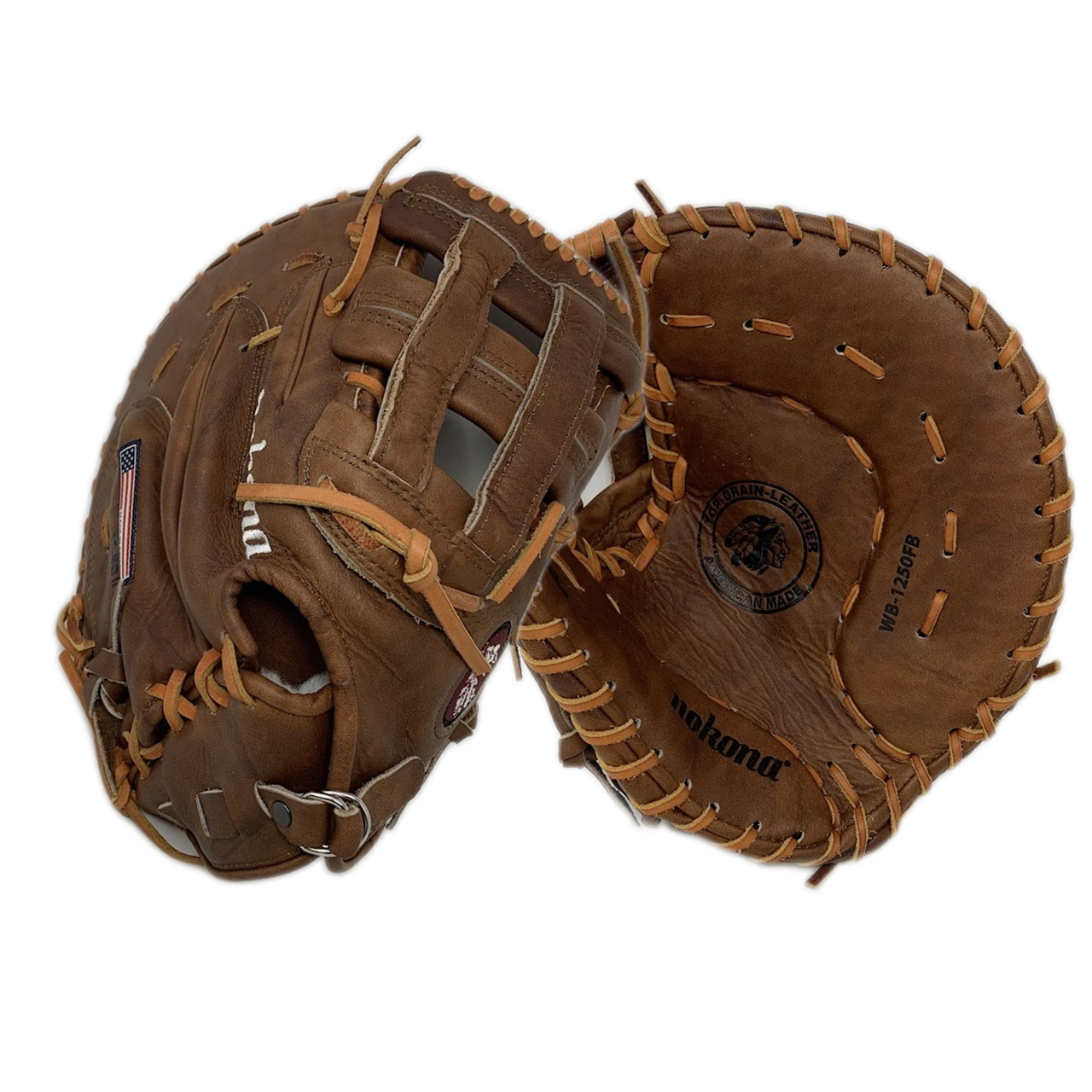 Nokona WB-1250H H Web Walnut Baseball First Base Mitt (Right