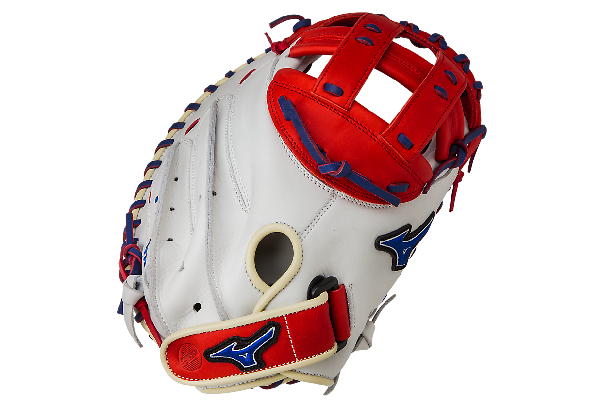 Mizuno MVP Prime SE GXS50PSE4 Fastpitch Catchers Mitt Silver Red