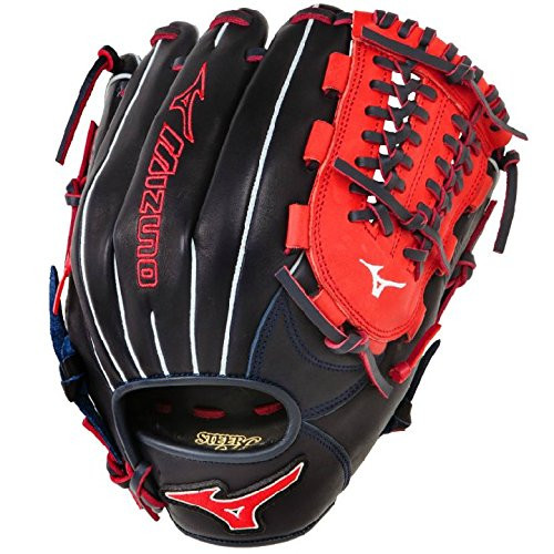 Mizuno GMVP1400PSES3 Slowpitch Softball Glove 14 Inch (RedBlack, Right