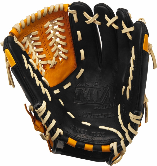 Mizuno GMVP1177SE4 MVP Prime SE Baseball Glove Black Gold Right