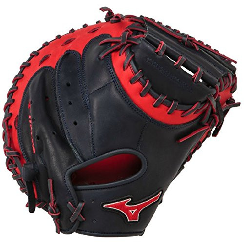 Mizuno GXC50PSE3 Catchers Mitt 34 inch MVP Prime (Navy-Red, Right