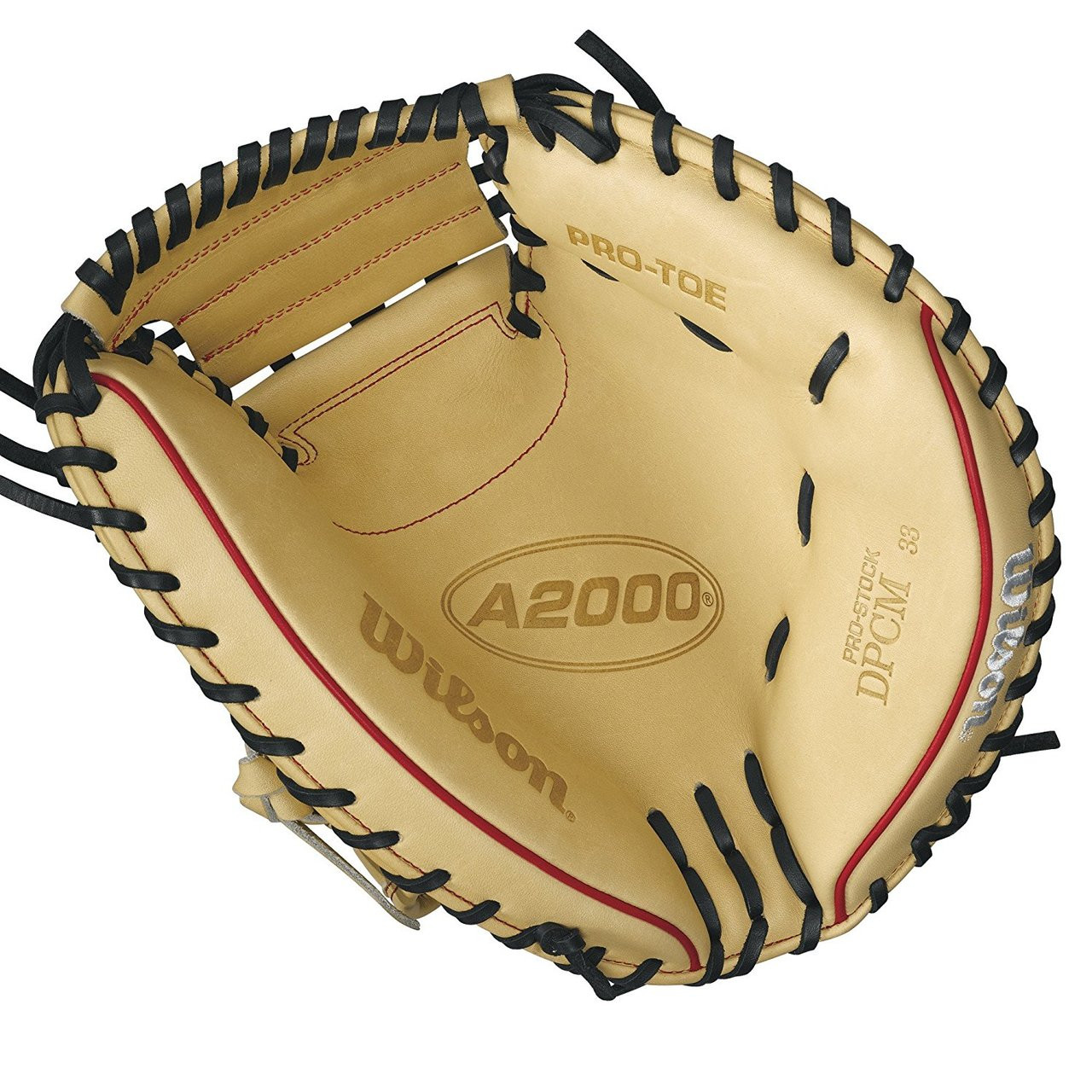 Wilson A2000 CM33 Baseball Glove BlondeRed 33inch Right Hand Throw