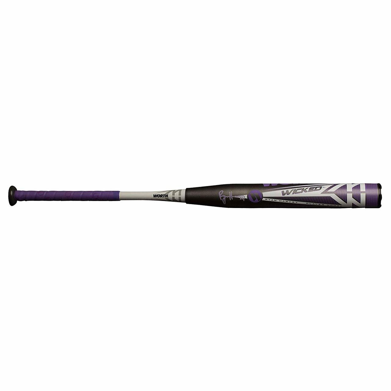 Worth Wicked ASA / USSSA -7 Slow Pitch Softball Bat, 34 / 27 oz. 