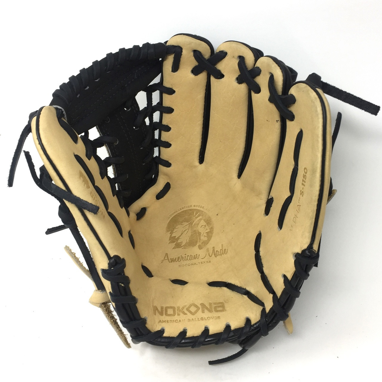 Nokona Bison Black Alpha Baseball Glove S-1150MTB 11.5 Right