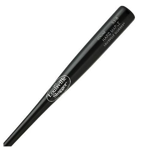 Louisville Slugger Hard Maple Black Wood Baseball Bat (31 Inch)