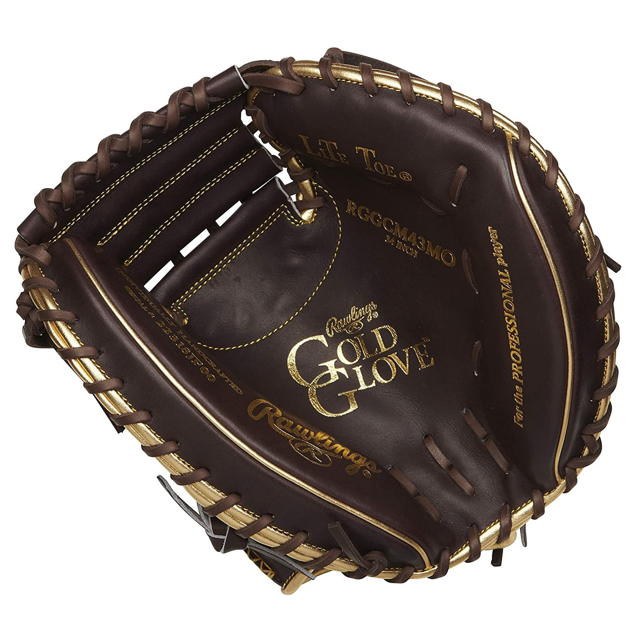 Rawlings Gold Glove Series Catchers Mitt 1-Piece Closed Web 34 inch Right  Hand Throw