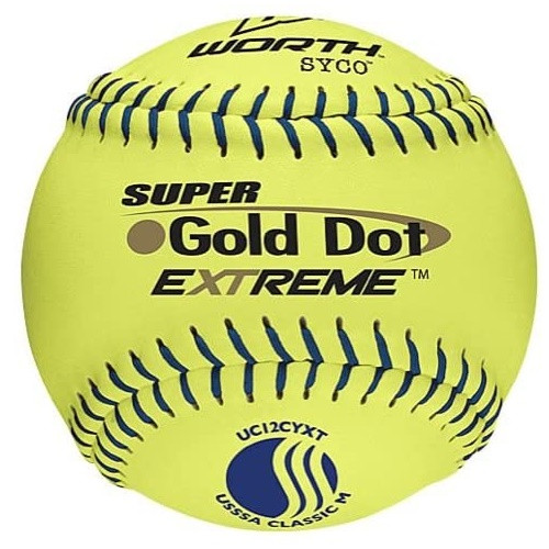 Worth Super Gold Dot Extreme Classic M USSSA Slow Pitch Softballs 1