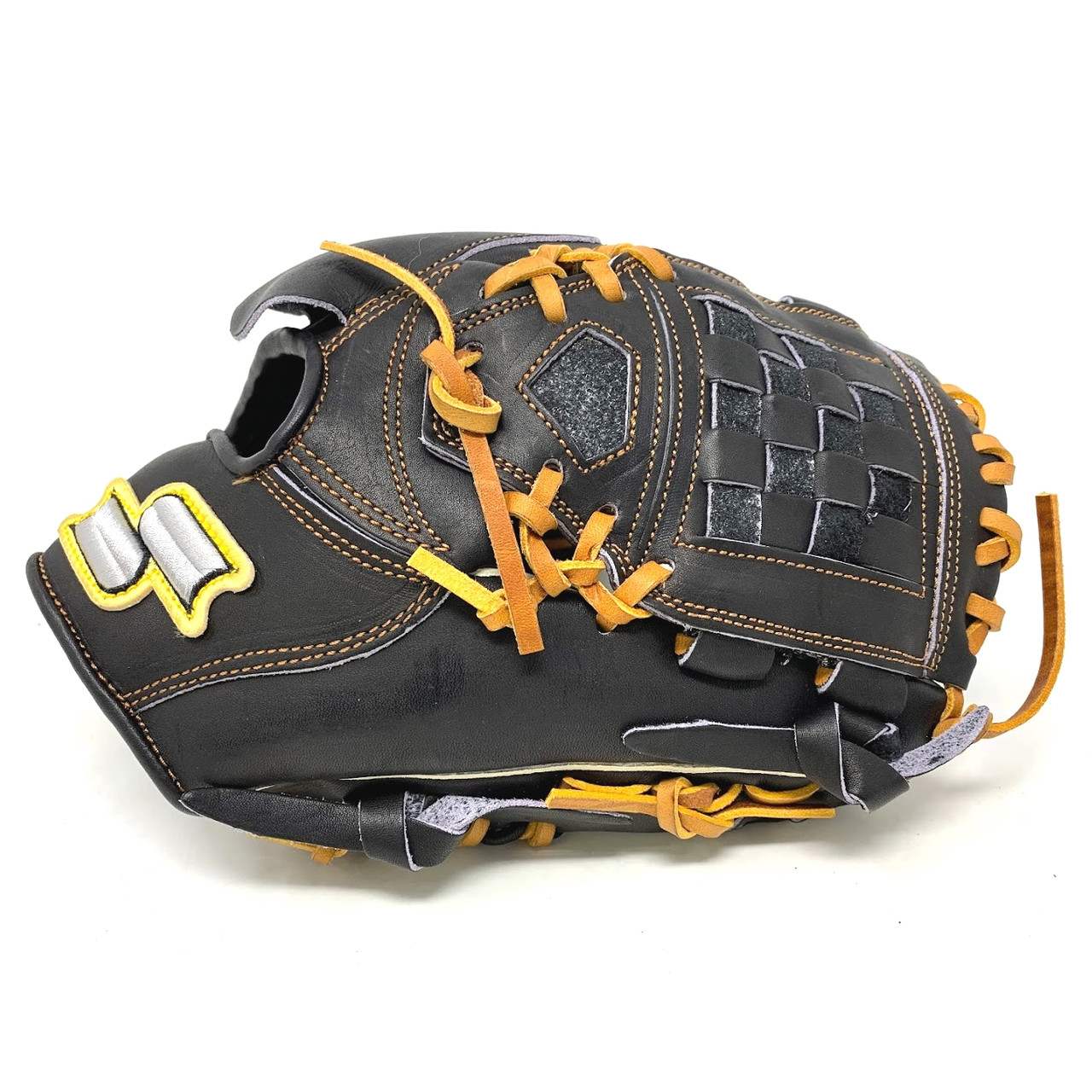 SSK Taiwan Silver Series 12 Inch Baseball Glove Black Right