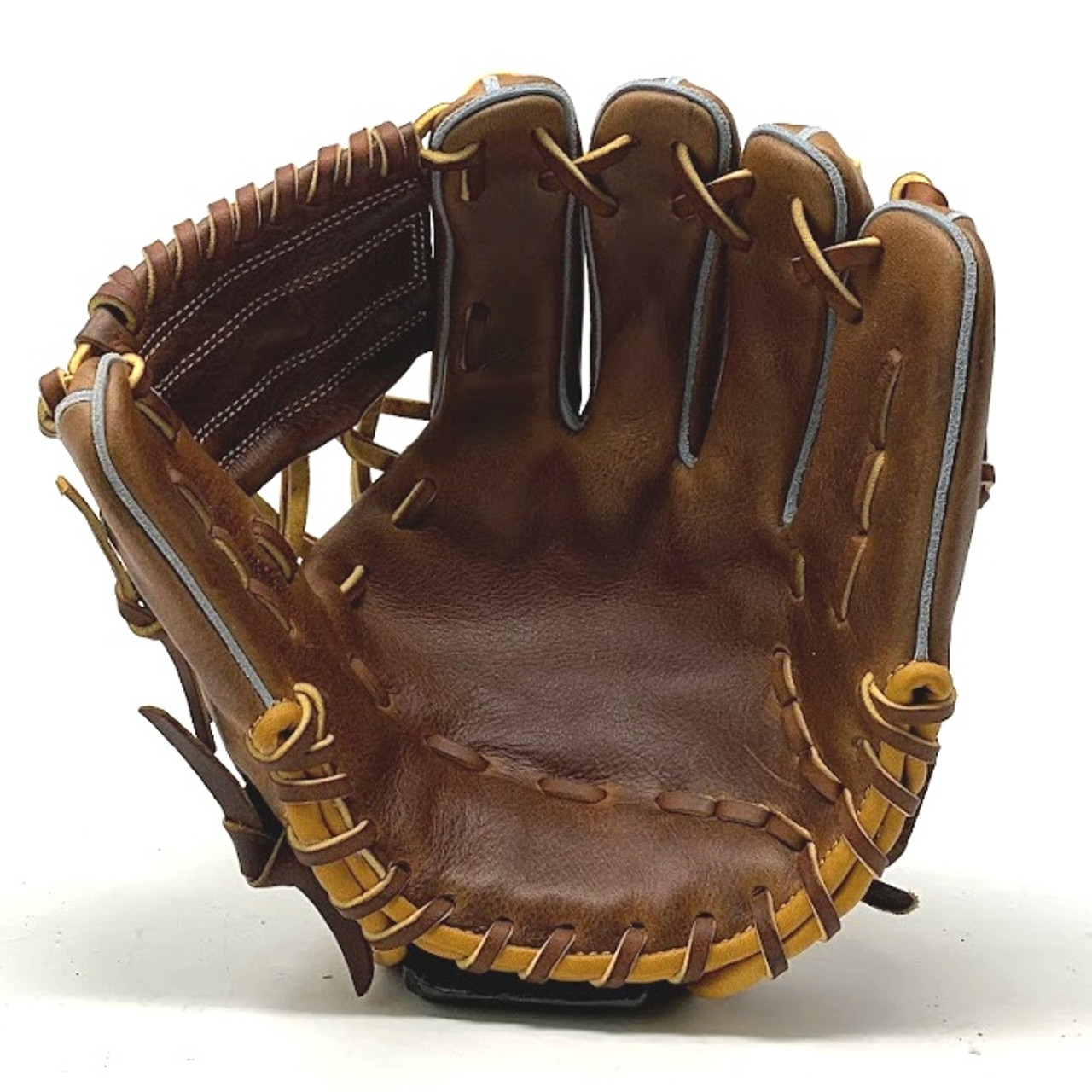 Classic Baseball Glove 11.25 Inch One Piece Oil Chestnut