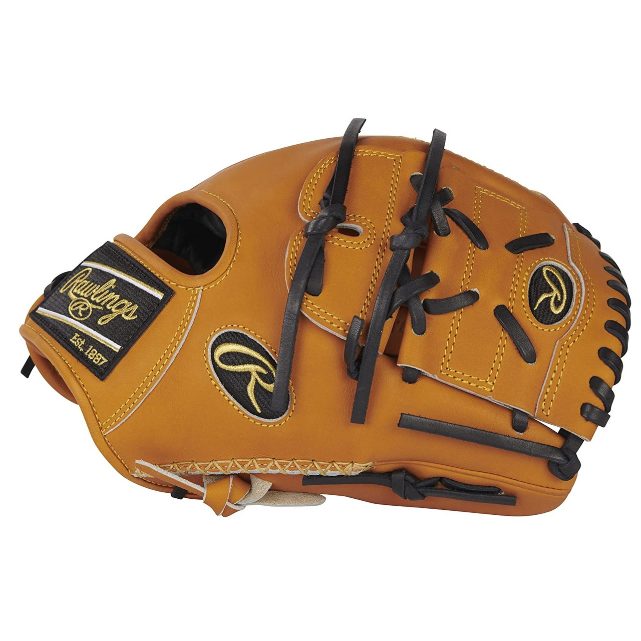 Rawlings Heart of the Hide 11.75 Pro V Web Fielders Glove Right Hand Throw  - Temple's Sporting Goods