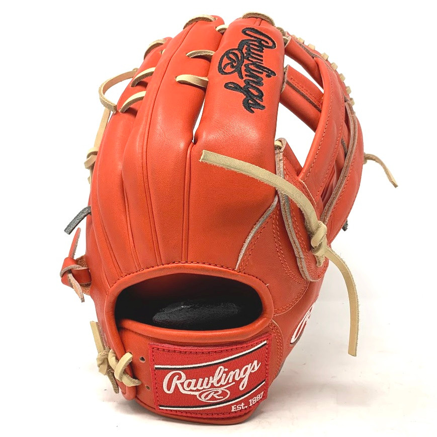 Rawlings Heart of the Hide Red Orange 442 Camel Lace Baseball