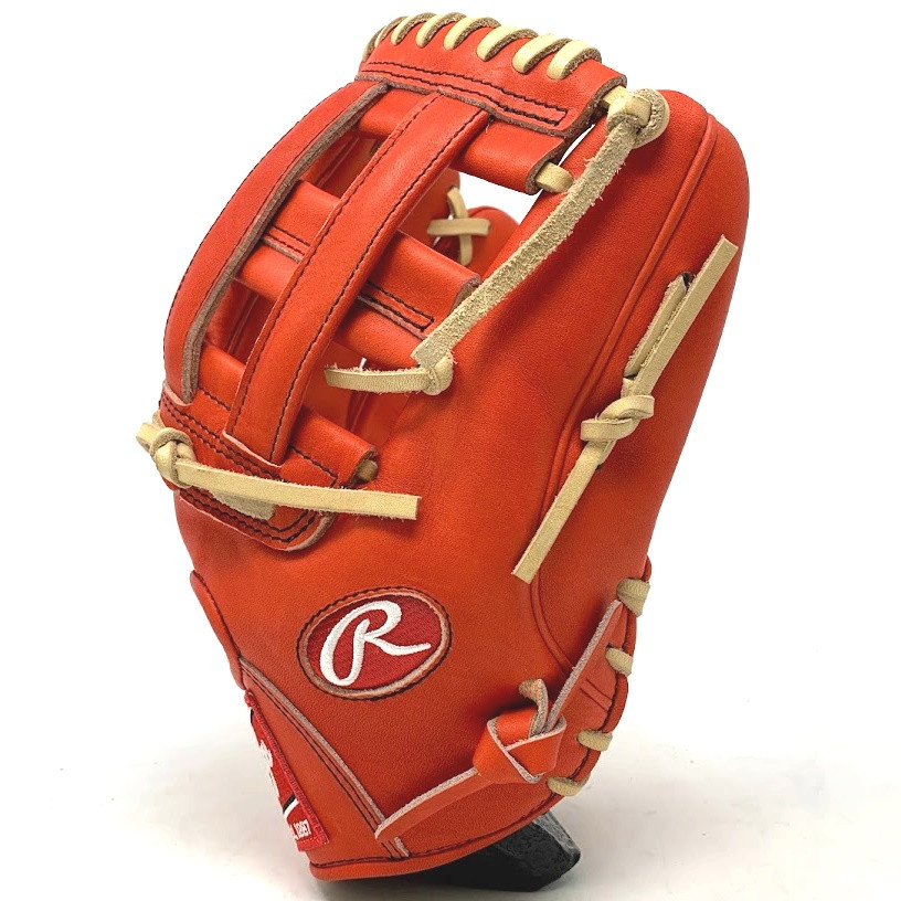 Rawlings Red Orange Heart of the Hide Baseball Glove 12 Inch H Web