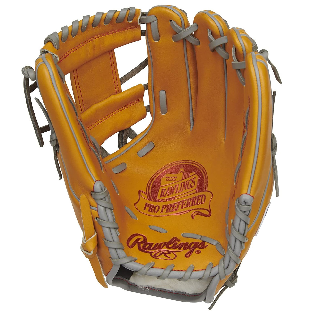 Rawlings Pro Preferred Baseball Glove 11.75 Tan Grey Right Hand