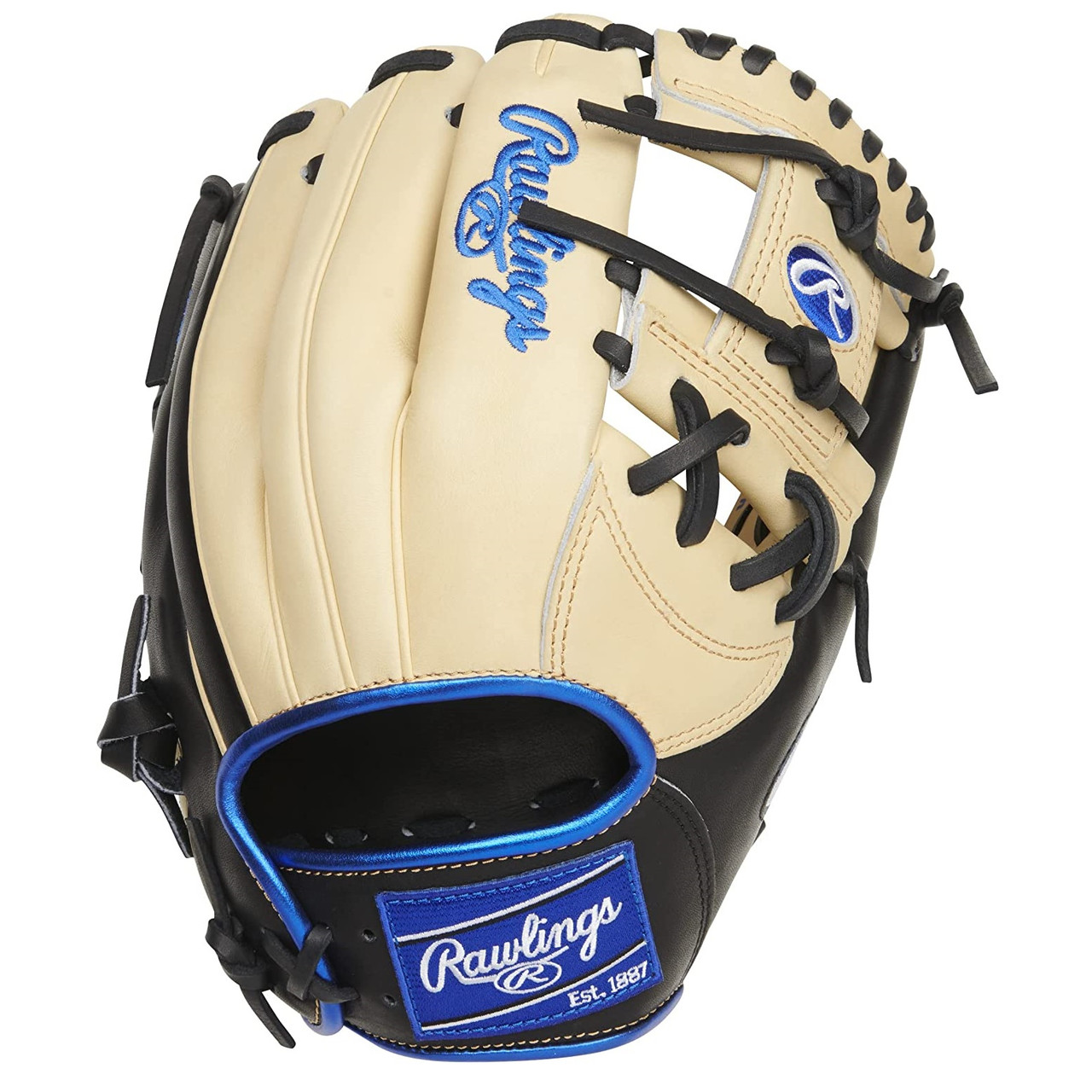 Rawlings Heart of the Hide Baseball Glove 11.5 I Web Camel Black Royal  Right Hand Throw