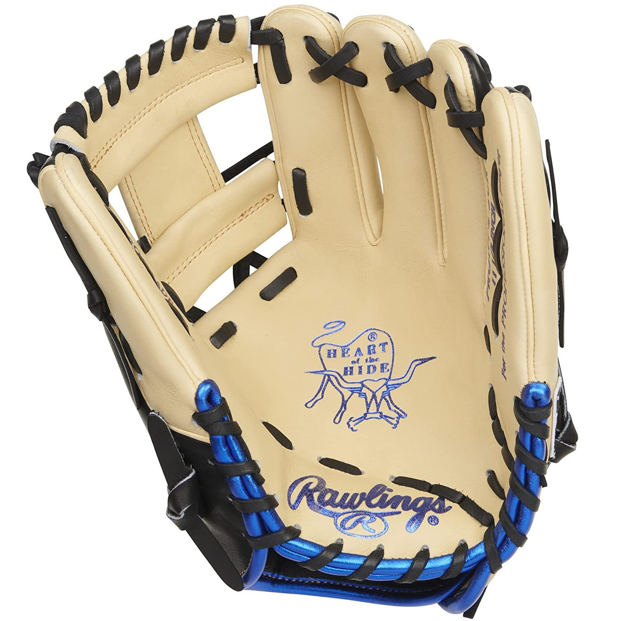 Rawlings Heart of the Hide Baseball Glove 11.5 I Web Camel Black Royal  Right Hand Throw