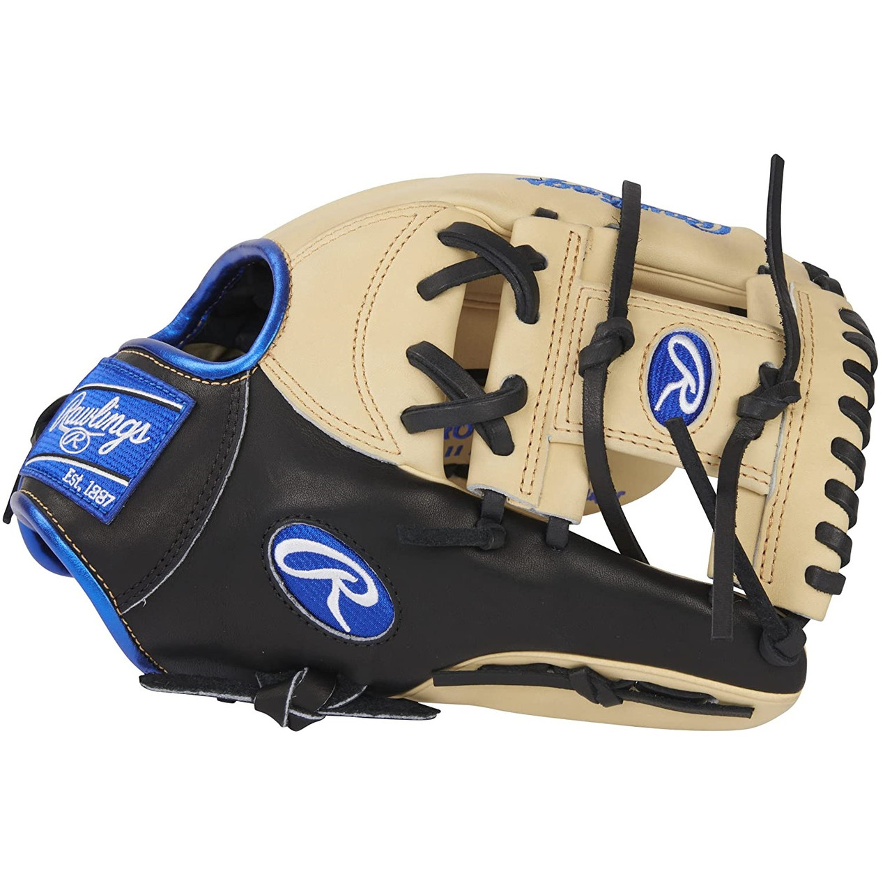 Rawlings Heart of the Hide Baseball Glove 11.5 I Web Camel Black Royal  Right Hand Throw