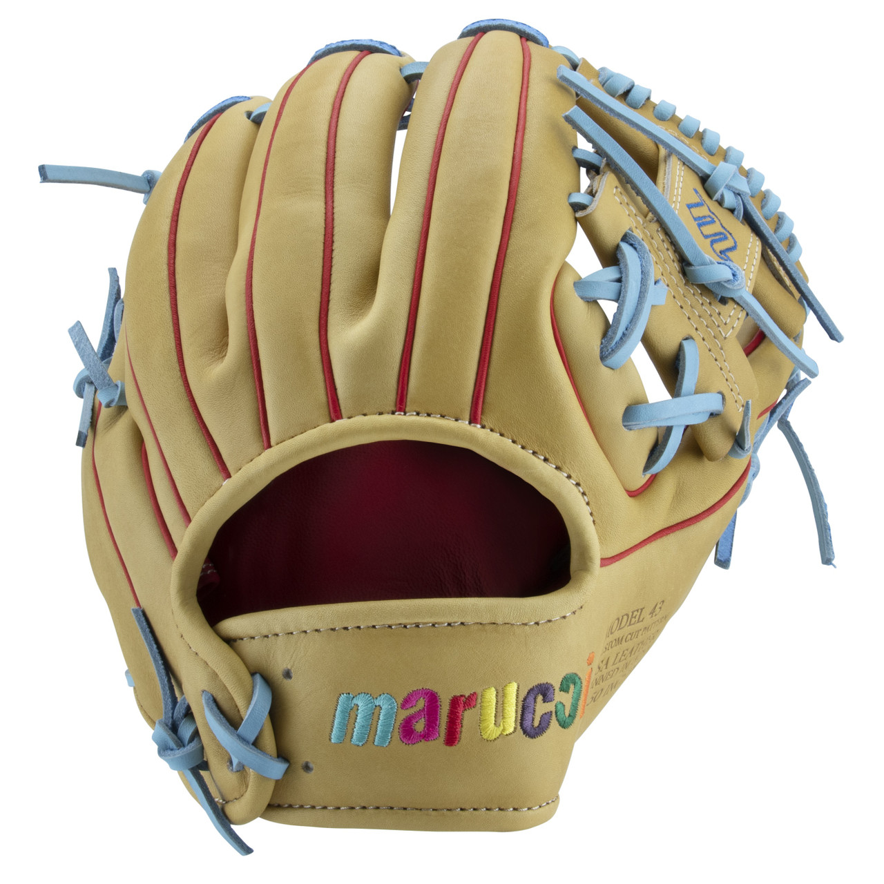 Source Baby Blue Premium KIP Leather Baseball training Glove with