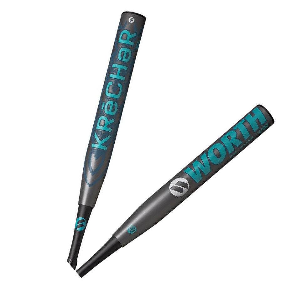 Mazza Softball Worth KRECHER Slowpitch - USSSA Approved Con Canne Da 34,3cm