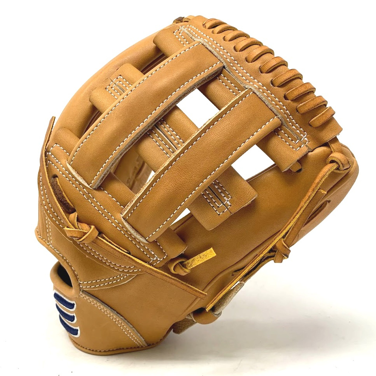 Brandeis (royal) Blue, Red, Black, and White (lace) Premium Kip Leather  Custom Baseball Glove by VEKOA.