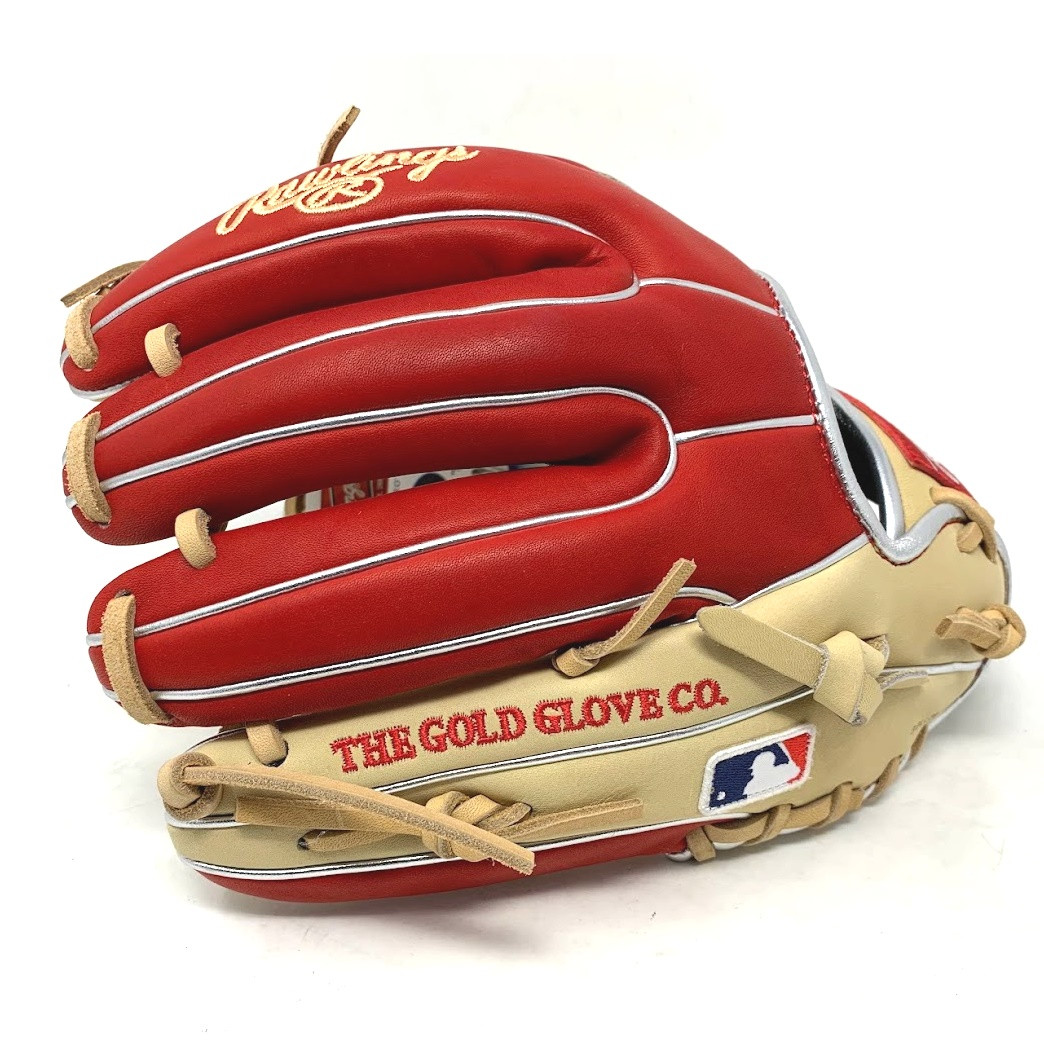Rawlings Heart of the Hide 934 I Web Baseball Glove Camel Scarlet