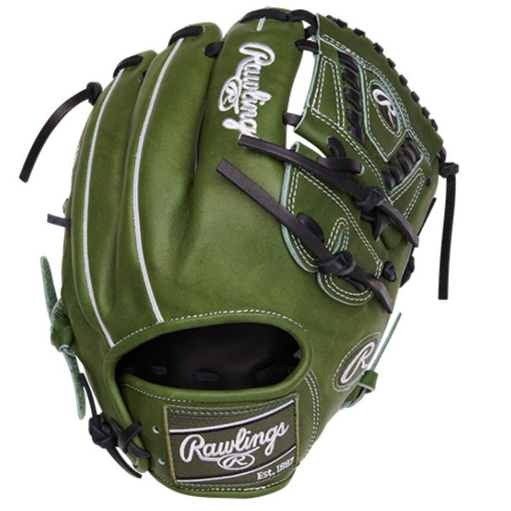 Rawlings Heart of the Hide Military Green Baseball Glove 11.75 One