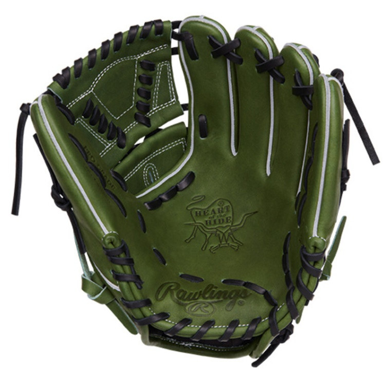 Rawlings Heart of the Hide Military Green Baseball Glove 11.75 One