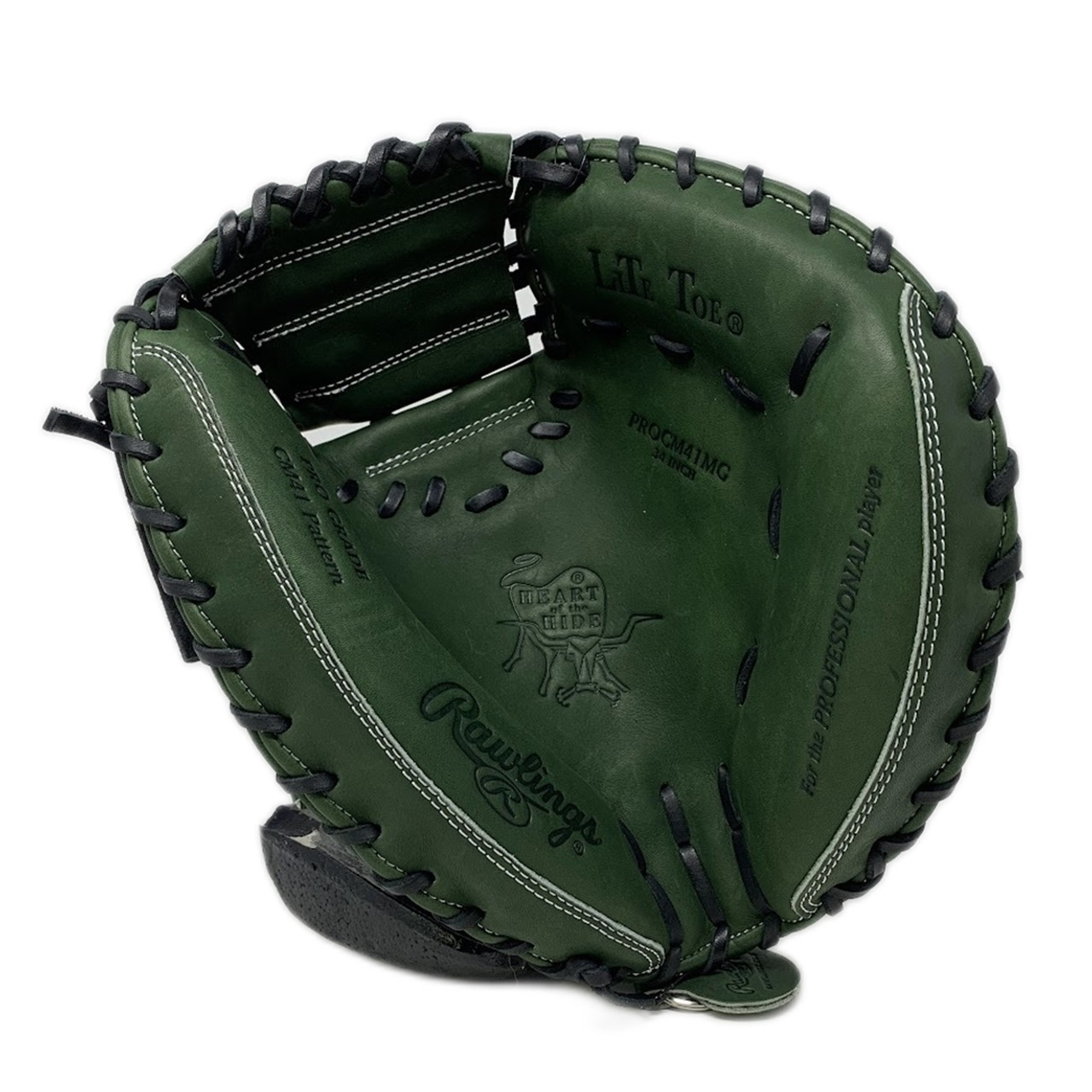 Rawlings Heart of The Hide Military Green Infield/Pitchers Glove, LHT