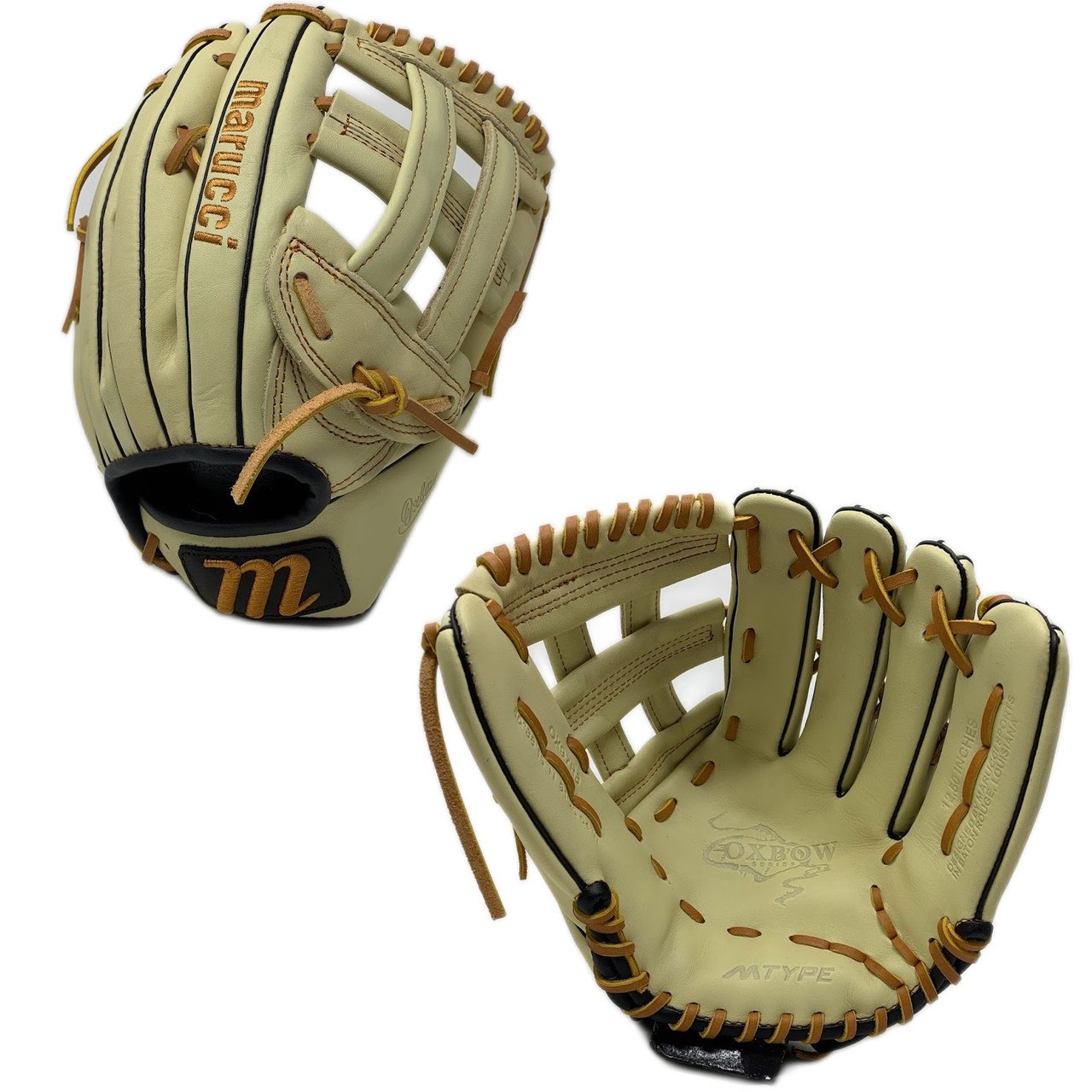 Marucci Oxbow M TYPE 97R3 12.50 H Web Baseball Glove Camel Tan Right Hand  Throw