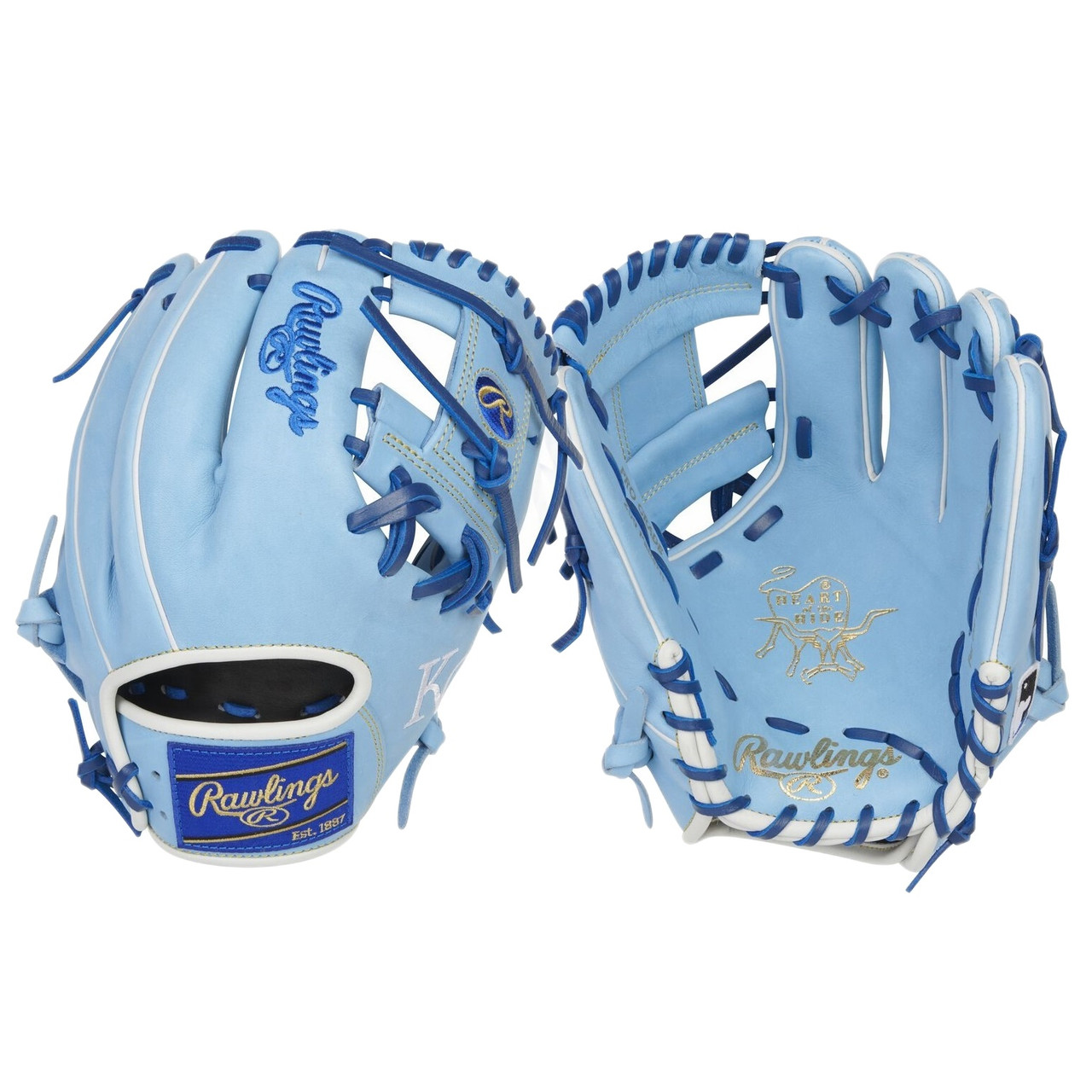 Rawlings Handflächenpolster – Für Baseball/Softball, Blau, Stoßdämpfend