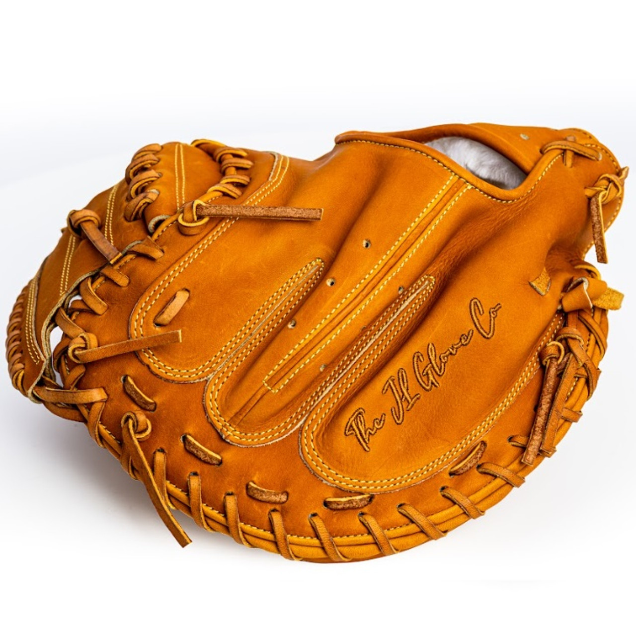 JL Glove Co XX Stock BK11 33.5 Tan Catchers Mitt Right Hand Throw Baseball  Glove