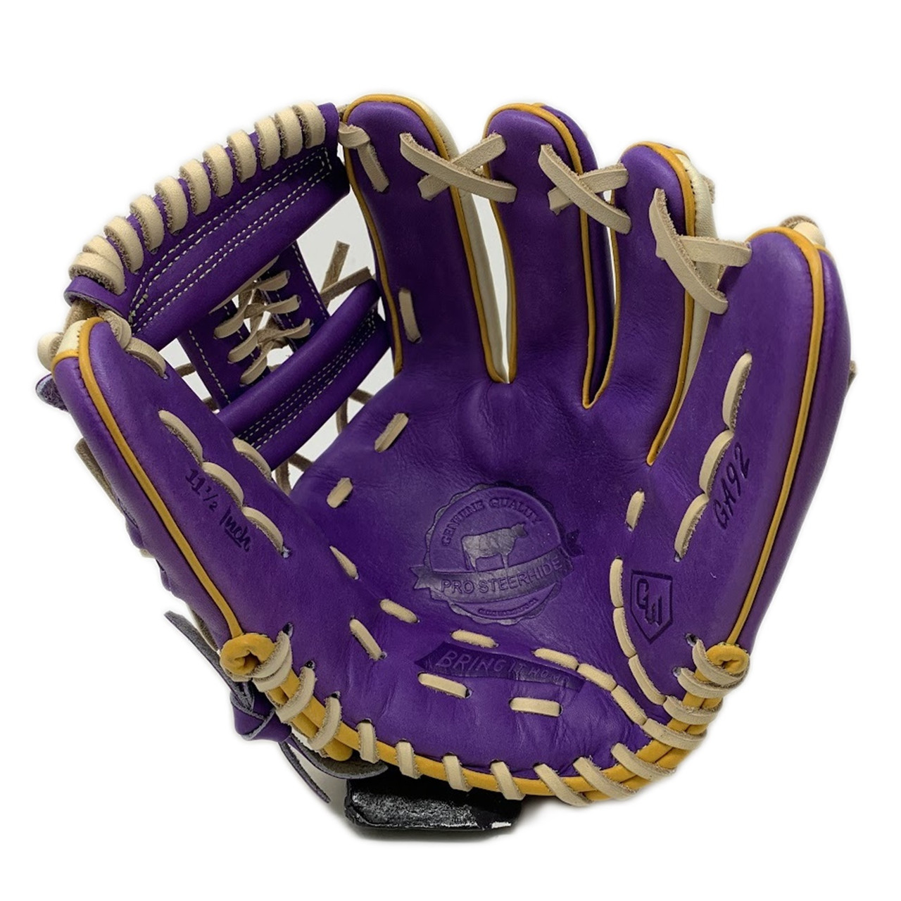 Gloveworks Pro Steerhide GA92 Baseball Glove Purple 11.5