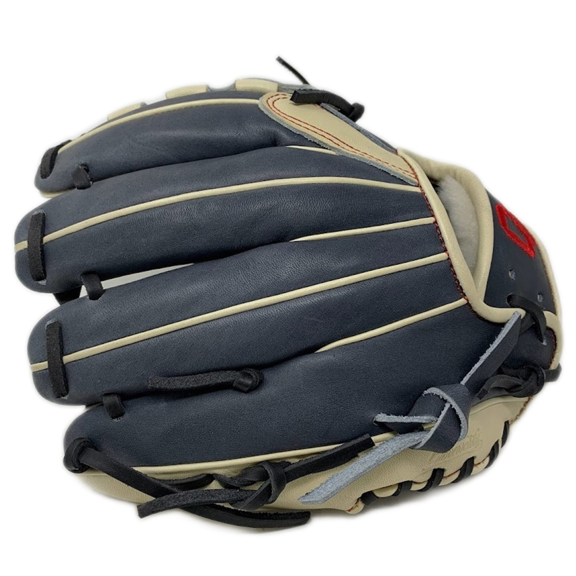 Gloveworks 11 Inch Blonde Navy Infield Baseball Glove Right Hand